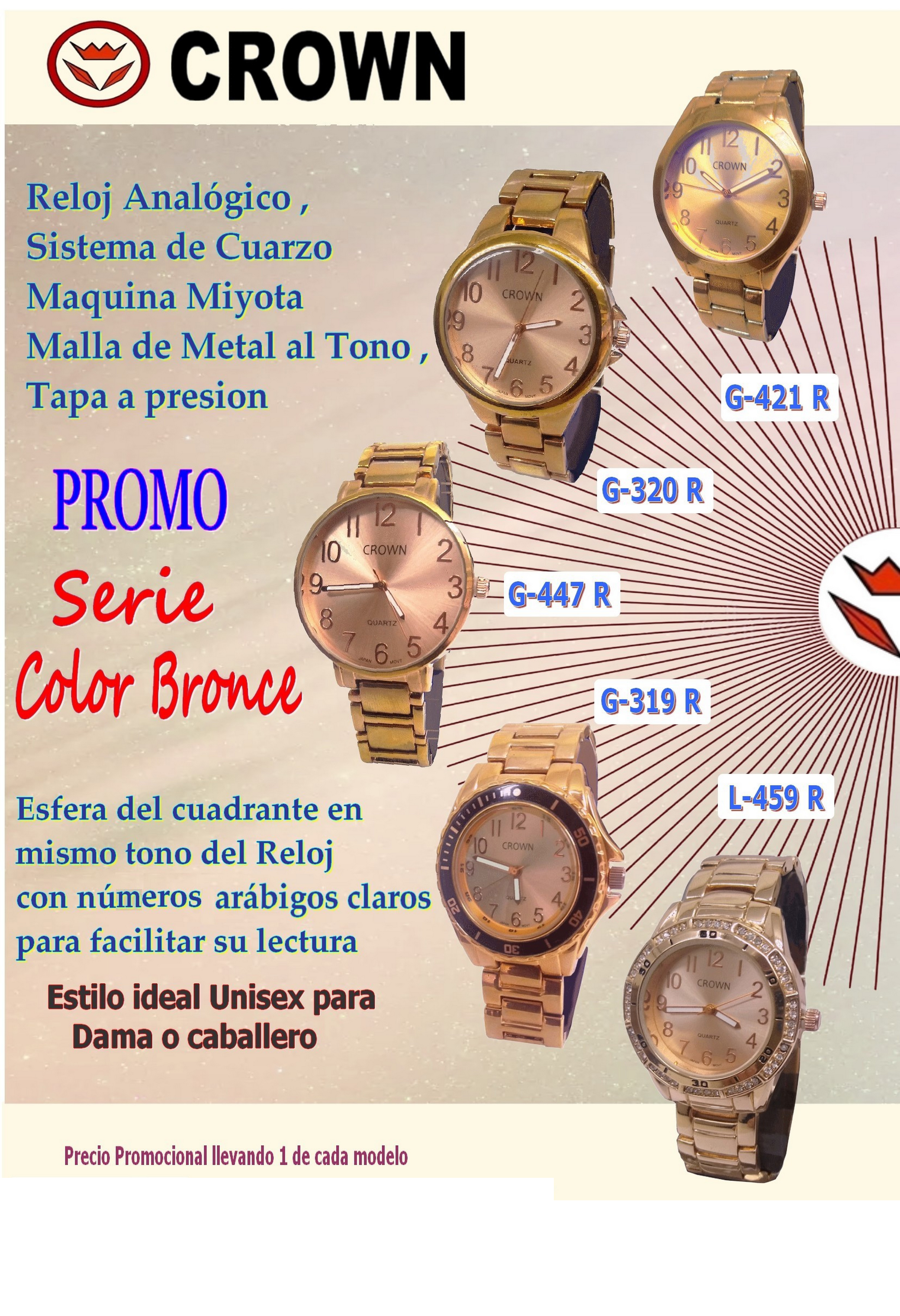CROWN LINEA BRONCE X5